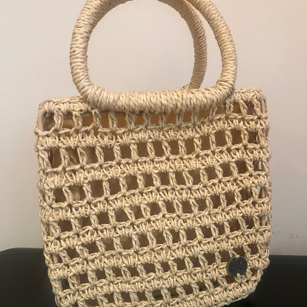 Sincerely Jules Cream Woven mini bag